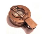 Bussola prismatica militare vintage realizzata in ottone