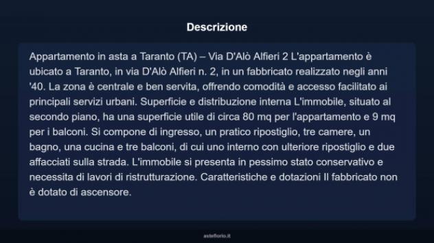 Immobile in asta di 80 m² in vendita a Taranto - Foto 17
