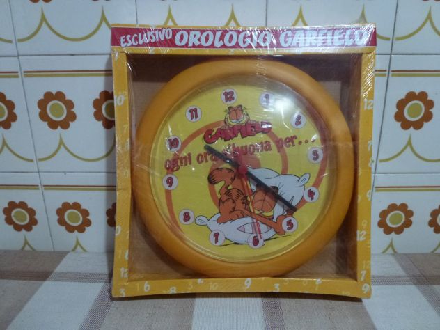 GARFIELD: Orologio da parete MAI usato e sigillato = ESCLUSIVO per COLLEZIONISTI - Foto 3