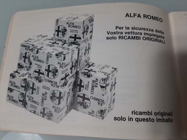 ALFA ROMEO ALFETTA 2000 L USO E MANUTENZIONE ORIGINALE - Foto 5