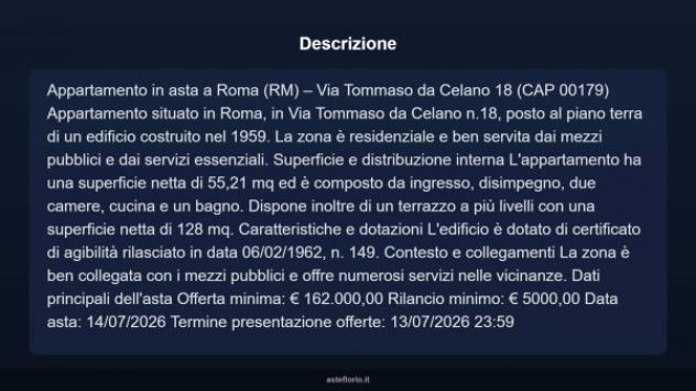Immobile in asta di 55 m² in vendita a Roma - Foto 3