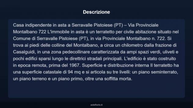 Immobile in asta di 94 m² in vendita a Serravalle Pistoiese - Foto 3