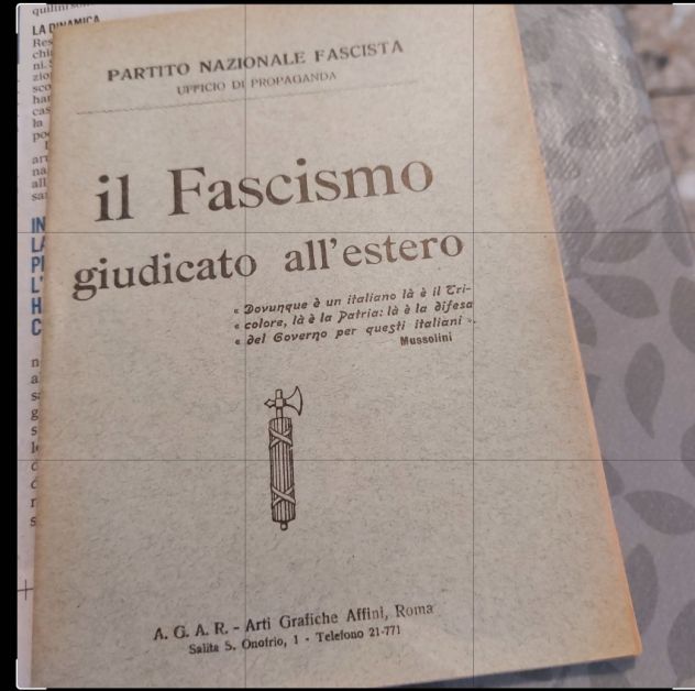 Il Fascismo giudicato all'estero 1925