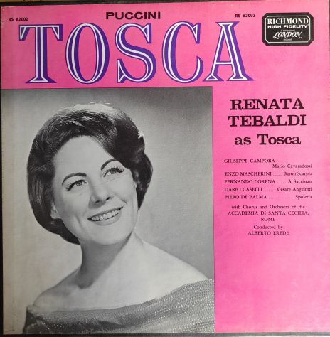 Vendo vinile tosca Giacomo Puccini