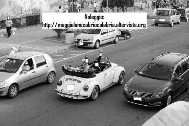 Noleggio bellissimo maggiolino cabrio bianco matrimoni Reggio Calabria - Foto 3