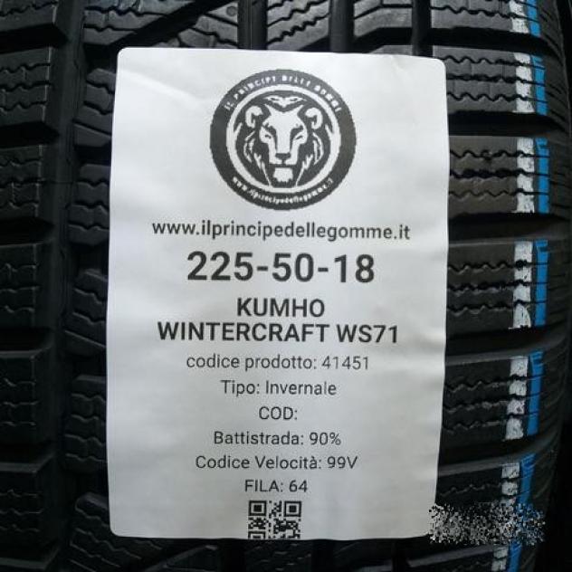 4 gomme 225 50 18 kumho a41451 - Foto 2
