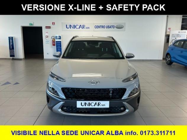 HYUNDAI Kona 1.000 BENZINA HYBRID 120 CV X-LINE + SAFETY PACK rif. 24198447 - Foto 2