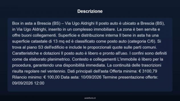 Immobile in asta di 13 m² in vendita a Brescia - Foto 10