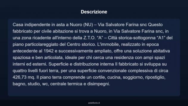 Immobile in asta di 426 m² con più di 5 locali in vendita a Nuoro - Foto 16