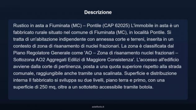 Immobile in asta di 250 m² in vendita a Fiuminata - Foto 5