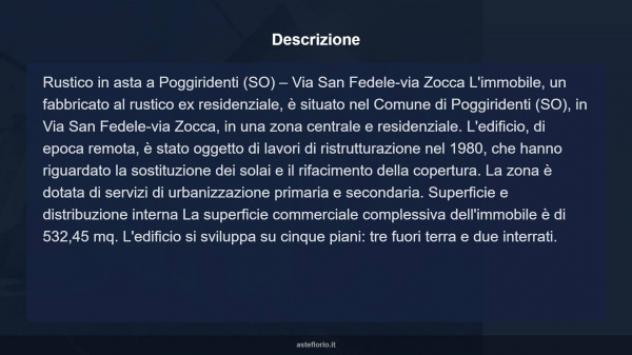 Immobile in asta di 532 m² in vendita a Poggiridenti - Foto 4