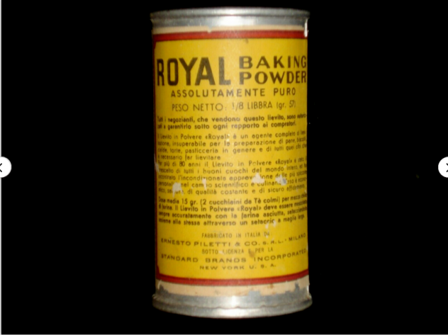 barattolo scatolina in latta royal baking vintage 900 antica anni 30 di lievito - Foto 2