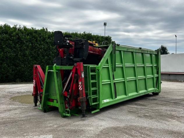 CONTAINER SCARRABILE USATO CON COPERCHIO E GRU rif. 23804242