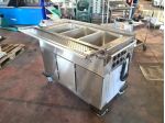 carrello inox riscaldato bagnomaria mai usato