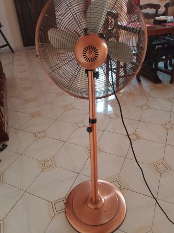 Ventilatore Vintage Con Piantana Tutto In Metallo Da Collezione - Foto 9
