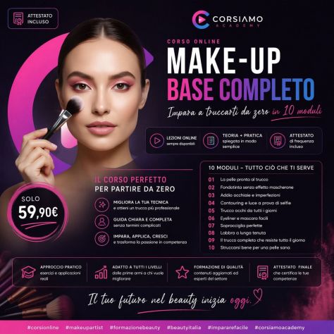 Corso make-up online completo