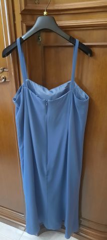 ABITO DONNA ELEGANTE DA CERIMONIA CON COPRISPALLE BLU MARINE,MUSANI COUTURE T.48 - Foto 4