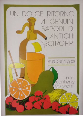 Locandine pubblicitarie bella grafica originale anni 70