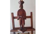 Scultura legno Intarziato Artigianalmente Italy