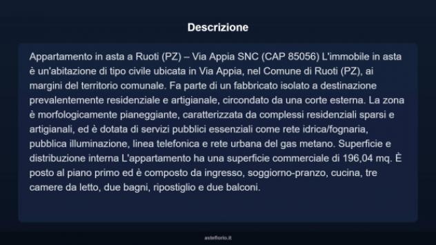Immobile in asta di 143 m² con più di 5 locali in vendita a Ruoti - Foto 3