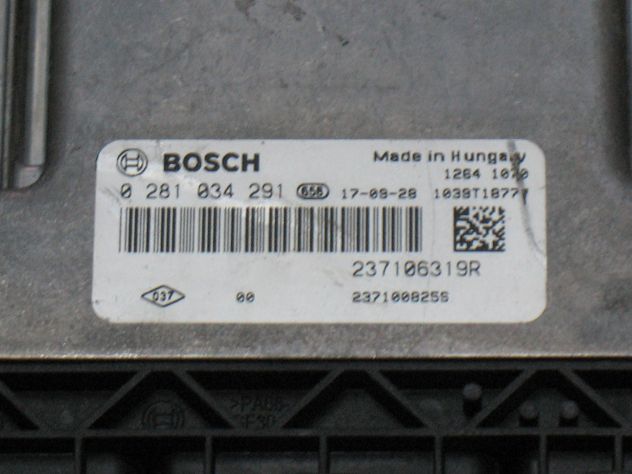 0281034291 ECU RENAULT CAPTUR CLIO 1.5 0281034291 EDC17C84-3.2 237106319R - Foto 2