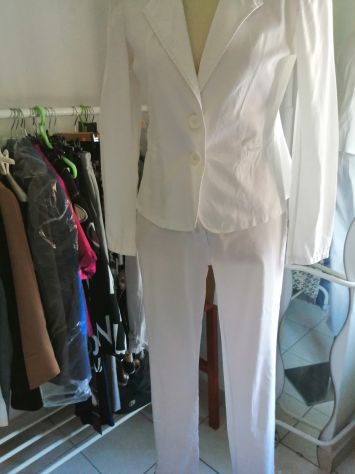 Completo Giacca e Pantaloni Bianco - Foto 7