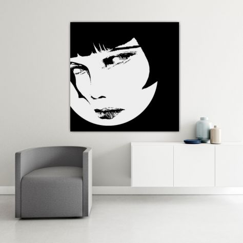 Quadro Valentina Crepax dipinto a mano pop art