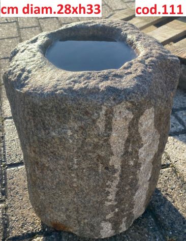 Tsukubai Chozubachi in pietra granito medie - Foto 4