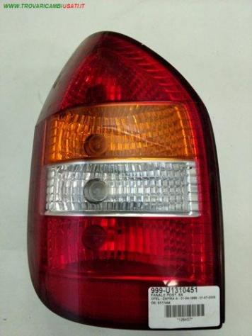 FANALE POST. SX 999-U1310451 Parti elettriche  Fanaleria  Fanali  Fanale post. sx. OPEL - ZAFIRA A - 01-04-1999 - 01-07-2005