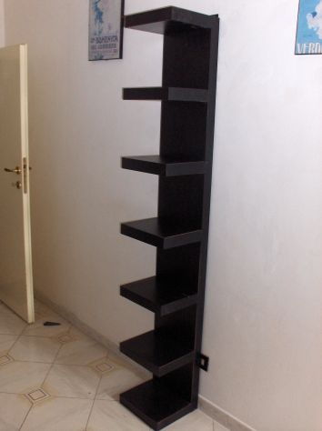 Scaffale in Legno a 7 Ripiani Nero. - Foto 3