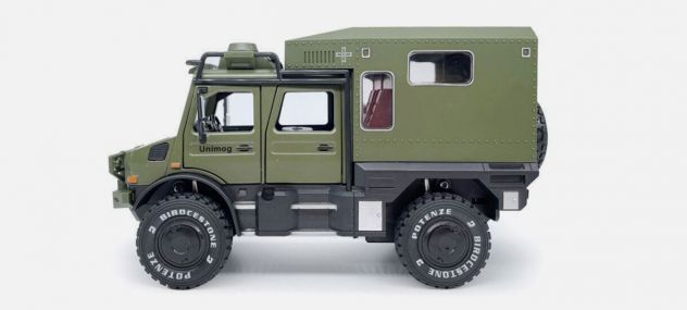 Camper Caravan fuoristrada Green Unimog U4000 Ms 1:28 New XL - Foto 6