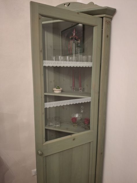 Angoliera in legno credenza pino di Svezia - Foto 9