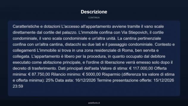 Immobile in asta di 90 m² in vendita a Roma - Foto 7