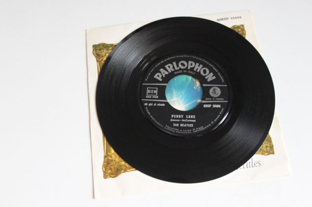 7" BEATLES STRAWBERRY FIELDS FOREVER / PENNY LANE ITALY PARLOPHON QMSP 16404 - Foto 3