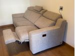 Divano 3 posti elettrico in tessuto moderno 253x100 cm - Ottime condizioni