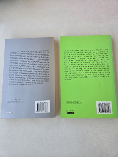 Libri 2 pz "La foglia di fico" 2000, "Ladro d'amore" 2003 di Emilioo Fede - Foto 2
