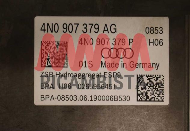 4N0614517BC Audi A6 2.0 centralina ABS gruppo pompa Bosch