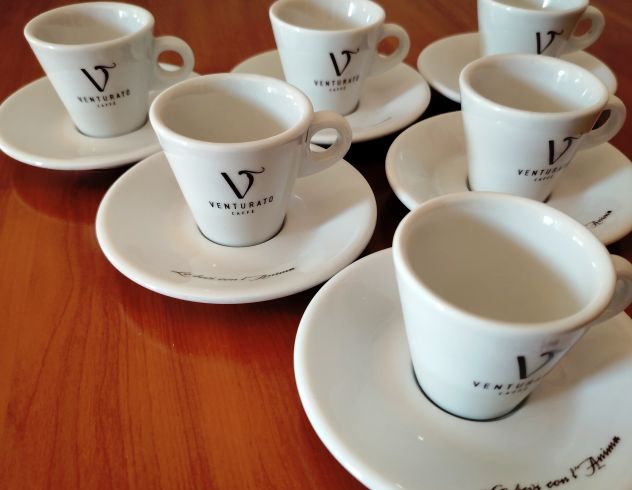 Servizio da caffè tazzine Venturato – 12 pezzi ceramica Bar Coffè Cup - Foto 4