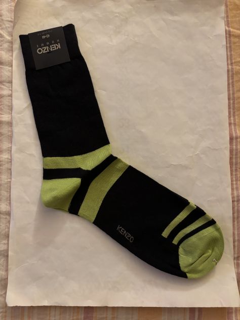 CALZE NUOVE DA UOMO LEGGERE FIRMATE ORIGINALI”KENZO”MADE IN ITALY IN COTONE - Foto 2