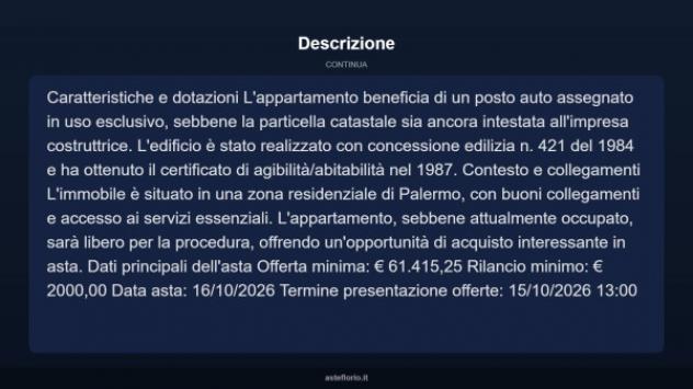 Immobile in asta di 95 m² in vendita a Palermo - Foto 6