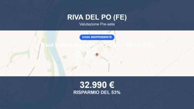 Immobile in asta di 162 m² con più di 5 locali in vendita a Riva del Po