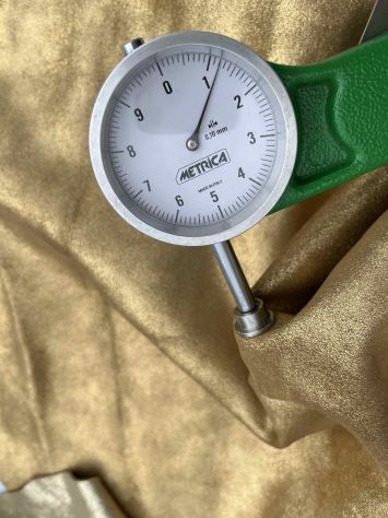Scampoli pellame scamosciato resinato oro - Foto 2