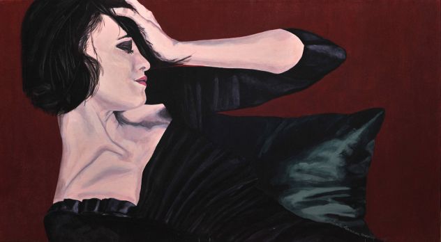 Antonella Bonaconsa "The Sleeper" acrilico su tela