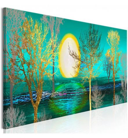 Quadro Col Mare Tra Gli Alberi ARREDALACASA
