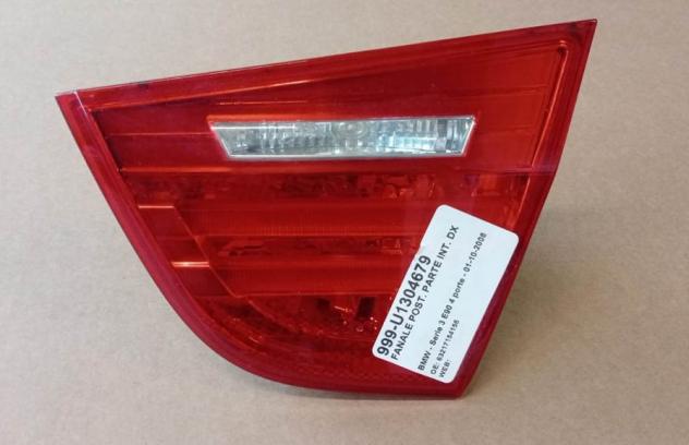 FANALE POST. PARTE INT. DX 999-U1304679 Parti elettriche  Fanaleria  Fanali  Fanale post. dx. BMW - Serie 3 E90 4 porte - 01-10-2008 - 01-12-2011