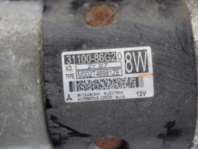 31100-86G20 MOTORINO AVVIAMENTO SUZUKI SWIFT 1.2 B 69KW AUT 5P (2013) RICAMBIO USATO - Foto 7
