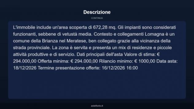 Immobile in asta di 1330 m² in vendita a Lomagna - Foto 8