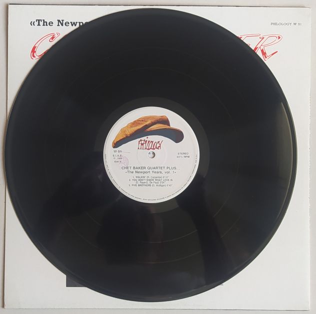 CHET BAKER-The Newport Years Vol 1-Ed Rusconi Musica Jazz-Reg del 1955-LP 1989 - Foto 3
