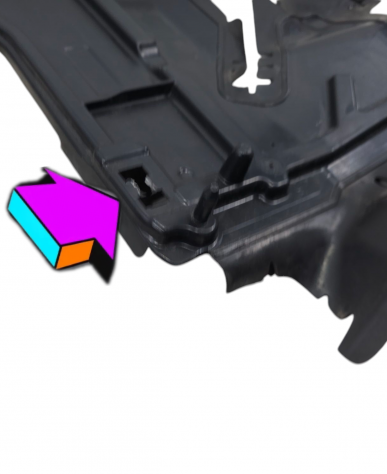 CONVOGLIATORE RAFFREDDAMENTO RADIATORE CITROEN C3 Serie 9836122580 HM05 Benzina 1200 (16) - Foto 12