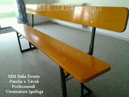 Set Birreria panche e tavoli pieghevoli professionali per sagre e noleggio - Foto 7